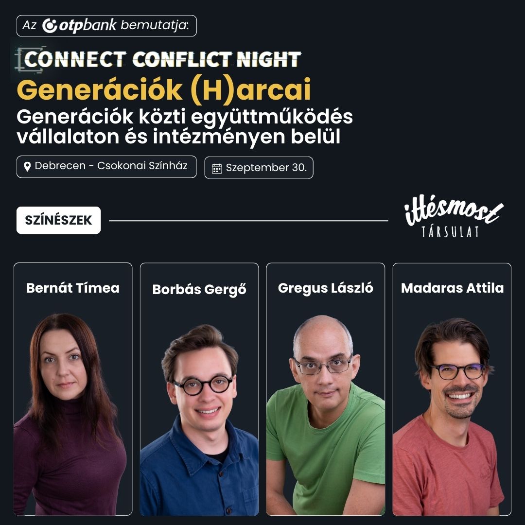 2025.09.30 Generációk Harcai - Debrecen A kép az Illuziók improvizációs előadás borítóképe.