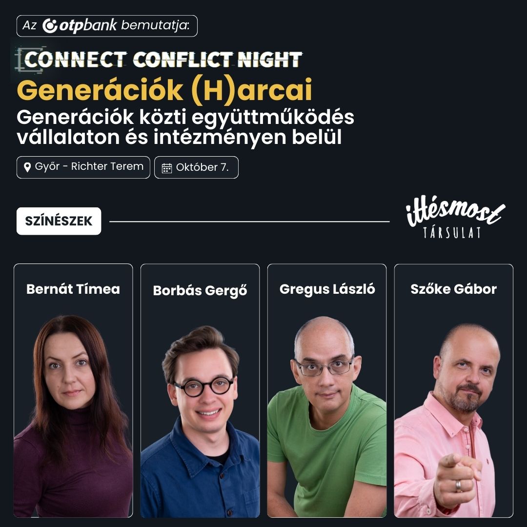 2025.10.07 Generációk Harcai - Győr A kép az Illuziók improvizációs előadás borítóképe.