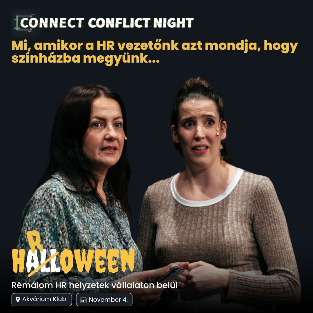 Connect Conflict Night HR Halloween 11. A kép az Illuziók improvizációs előadás borítóképe.