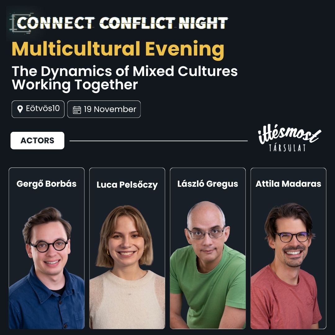 IÉM- 1119 Itt és Most Társulat Connect Conflict Night A kép az Illuziók improvizációs előadás borítóképe.